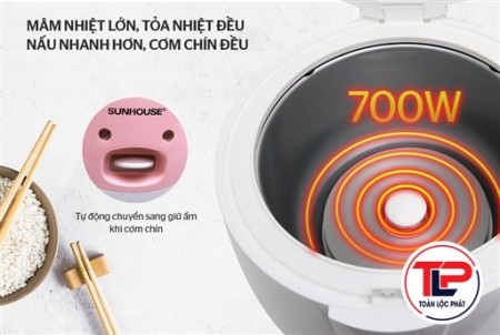 NỒI CƠM ĐIỆN 1.8L - SHD8607W thumb