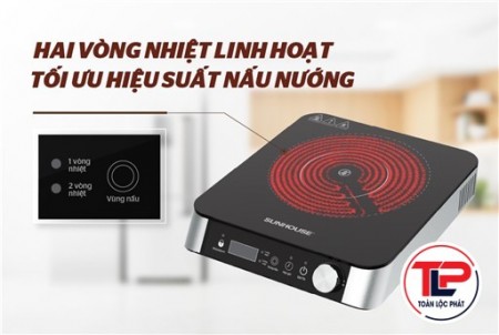 BẾP HỒNG NGOẠI HAI VÒNG NHIỆT SUNHOUSE SHD6024 thumb