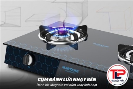 BẾP GAS DƯƠNG KÍNH SUNHOUSE SHB3065-SG thumb