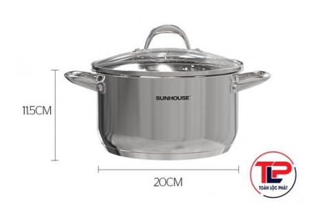 NỒI INOX 3 ĐÁY SUNHOUSE SHG301-20