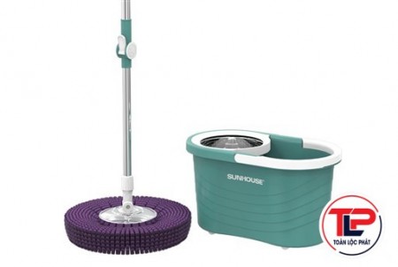 BỘ LAU NHÀ XOAY 360 ĐỘ SUNHOUSE KS-CL300IB