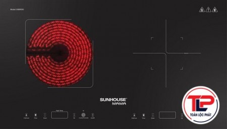 Bếp đôi điện từ hồng ngoại SUNHOUSE MAMA SHB9100
