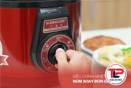 NỒI ÁP SUẤT ĐIỆN ĐA NĂNG SUNHOUSE SHD1552 ĐỎ thumb