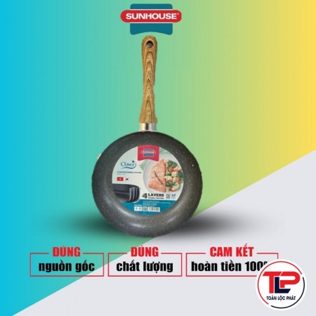 CHẢO CHỐNG DÍNH VÂN ĐÁ CLOVER SUNHOUSE CL24 thumb