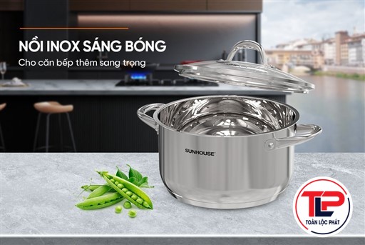 NỒI INOX 3 ĐÁY SUNHOUSE SHG301-18