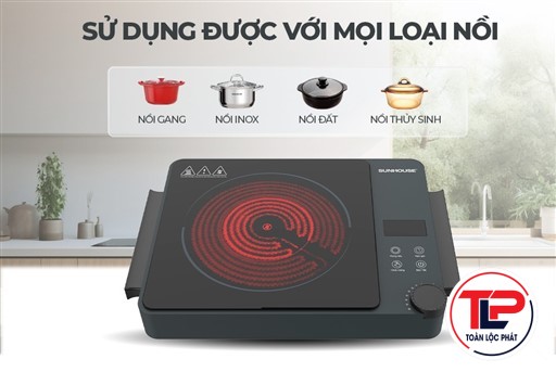 BẾP HỒNG NGOẠI HAI VÒNG NHIỆT SUNHOUSE SHD6022