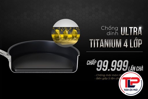 CHẢO INOX 3 LỚP ULTRA TITANIUM SUNHOUSE STI18M
