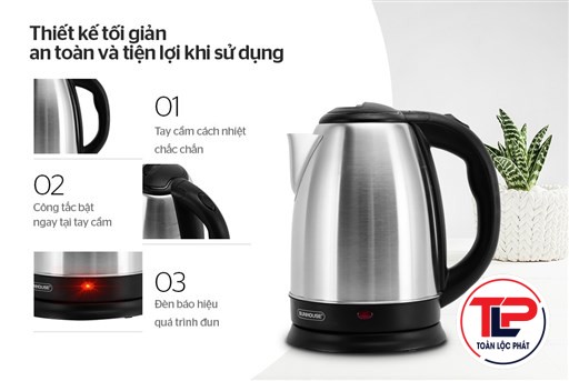 ẤM SIÊU TỐC INOX 1.8 L SUNHOUSE SHD1182