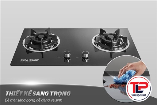 BẾP GAS ÂM KÍNH SUNHOUSE SHB7736
