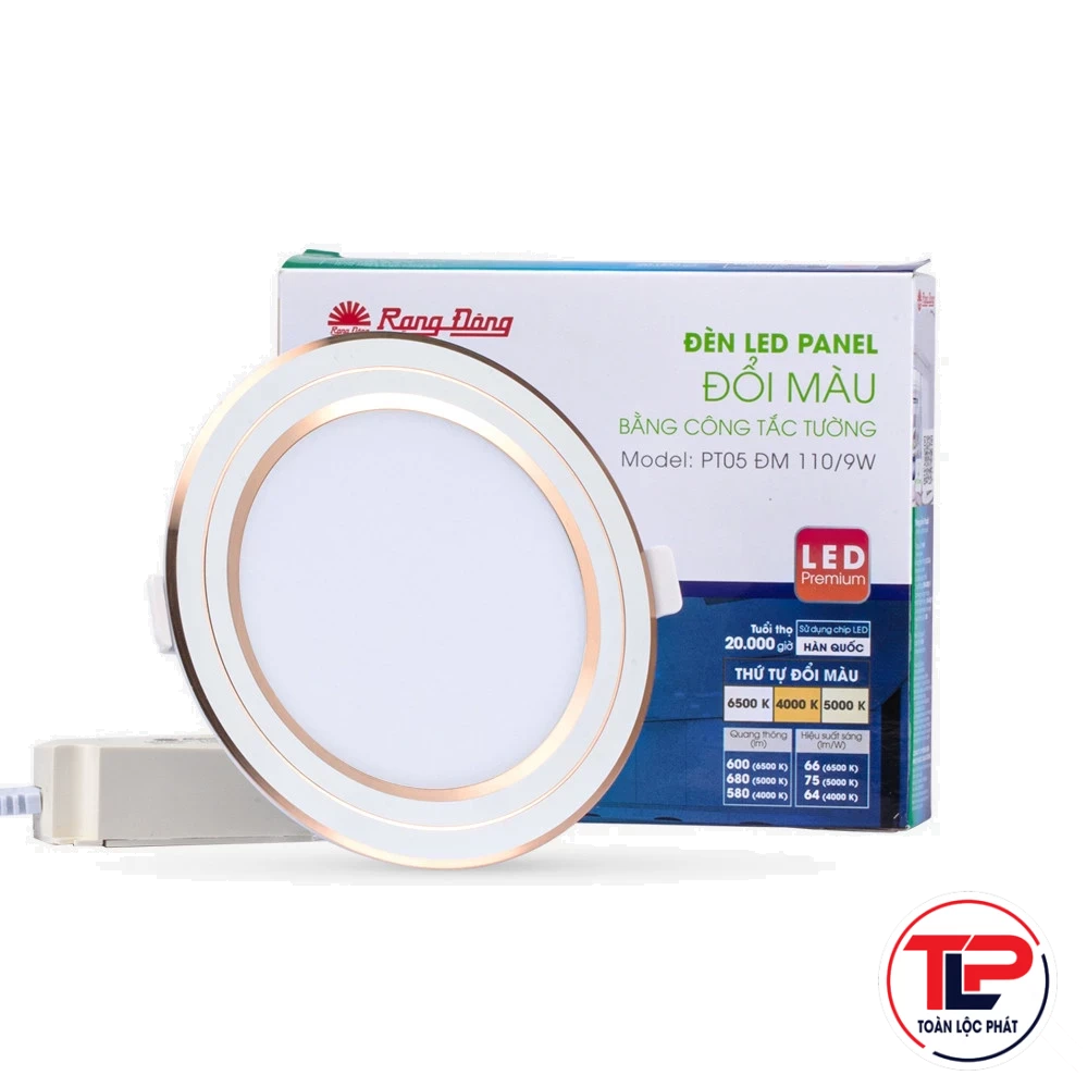 Đèn LED Panel Tròn Đổi Màu 110/9W PT05 ĐM