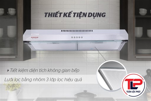 MÁY HÚT MÙI VỎ INOX SUNHOUSE SHB6118I