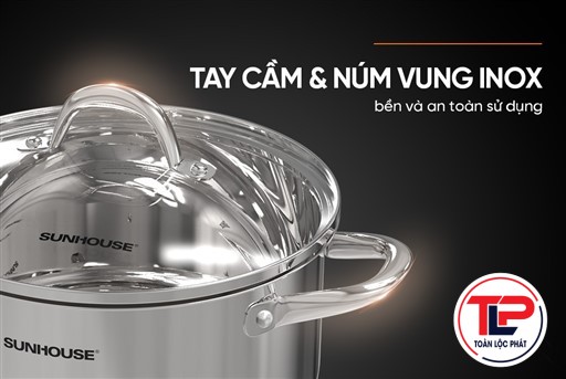 NỒI INOX 3 ĐÁY SUNHOUSE SHG301-20