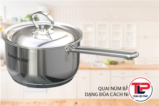 BỘ NỒI CHẢO INOX 5 ĐÁY SUNHOUSE SHG995