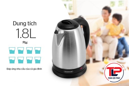 ẤM SIÊU TỐC INOX 1.8 L SUNHOUSE SHD1182