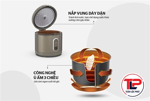 NỒI CƠM ĐIỆN 1.8L - SHD8631