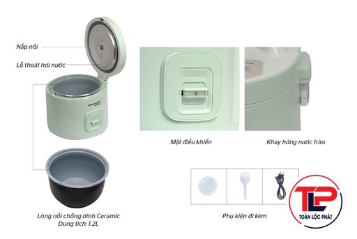 NỒI CƠM ĐIỆN 1.2L - SHD8265B