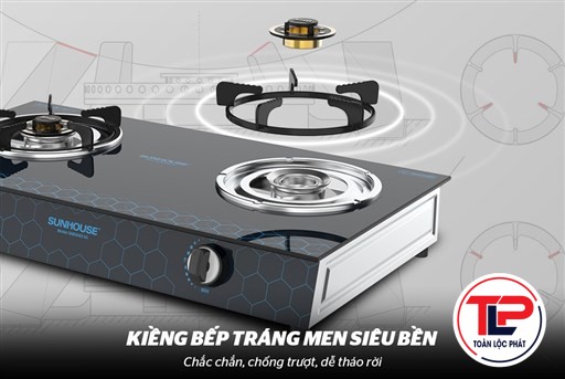 BẾP GAS DƯƠNG KÍNH SUNHOUSE SHB3065-SG