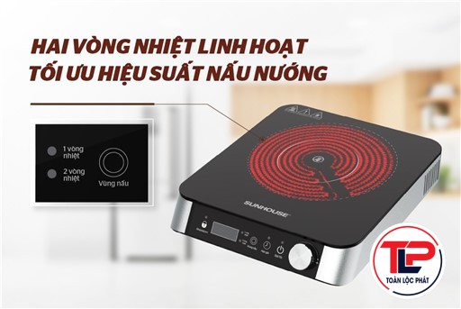 BẾP HỒNG NGOẠI HAI VÒNG NHIỆT SUNHOUSE SHD6024