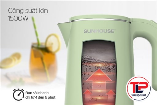 ẤM SIÊU TỐC INOX 2 LỚP 1.8L SUNHOUSE SHD1353