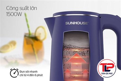 ẤM SIÊU TỐC INOX 2 LỚP 1.8L SUNHOUSE SHD1355