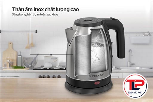 ẤM SIÊU TỐC INOX SUNHOUSE SHD1183