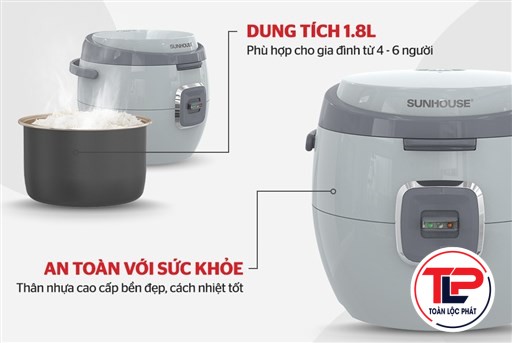 NỒI CƠM ĐIỆN 1.8L - SHD8663G